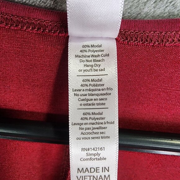 Womens Pink LuLaRoe Simply Comfortable Top Blouse Short Sleeve Round Neck Size L - Picture 4 of 8